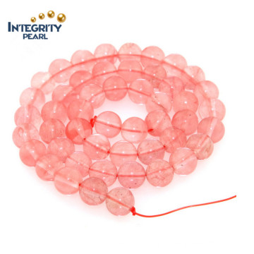 Jewelry Making Bracelet Accessories Natural Quartz Size 6 8 10 12 Watermelon Crystal Beads String
